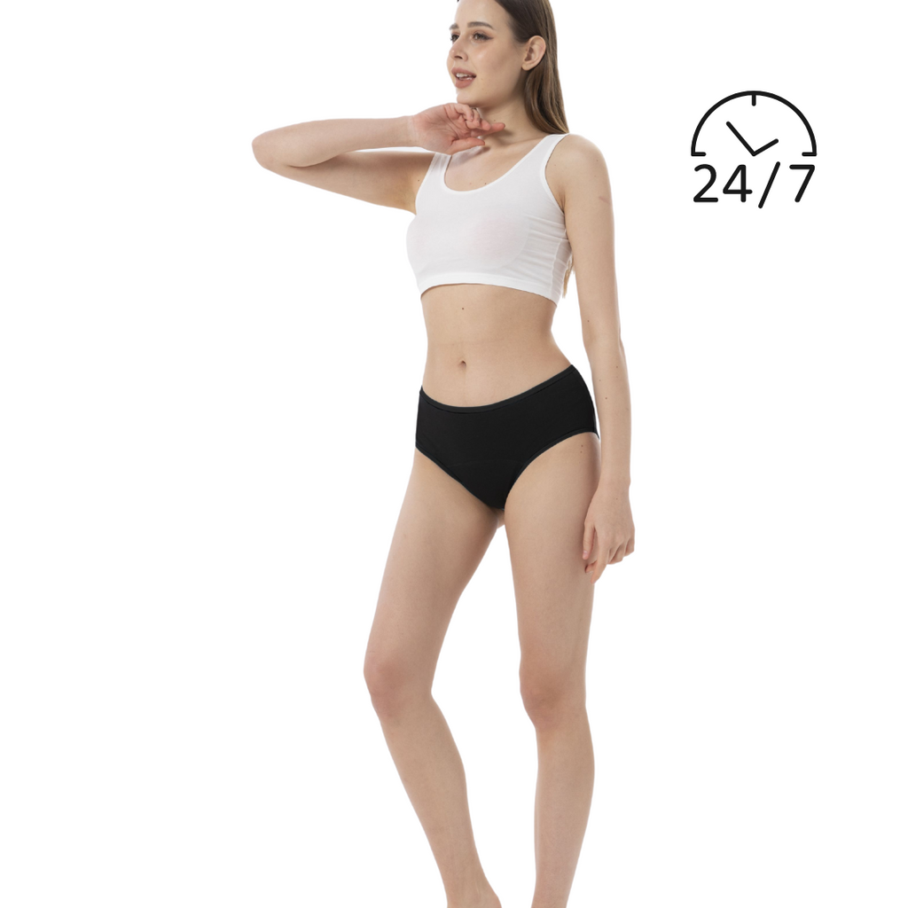 "Mutandine 7Days Ane.tiam indossate — comfort quotidiano naturale senza salvaslip usa e getta"