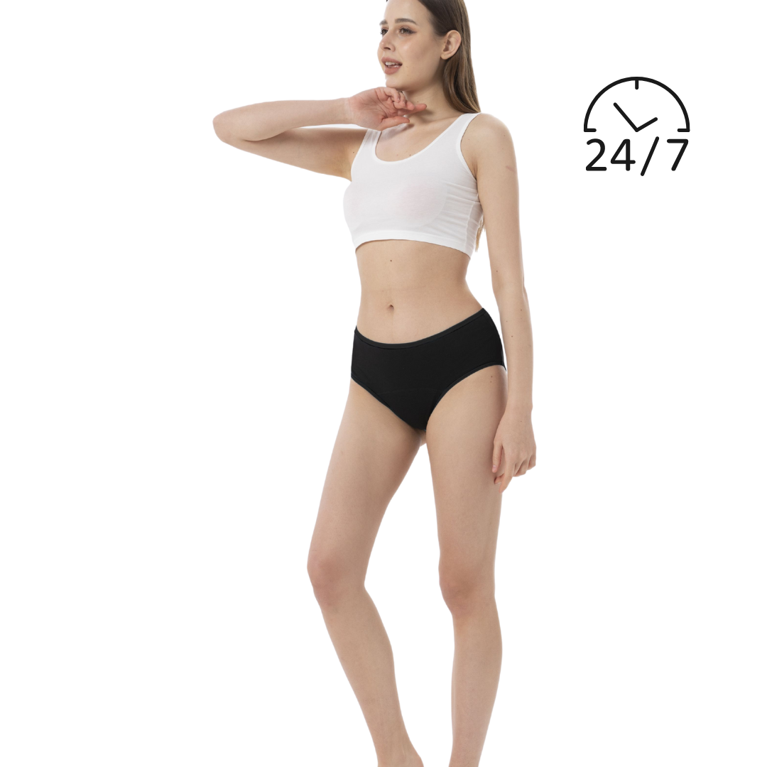 "Mutandine 7Days Ane.tiam indossate — comfort quotidiano naturale senza salvaslip usa e getta"