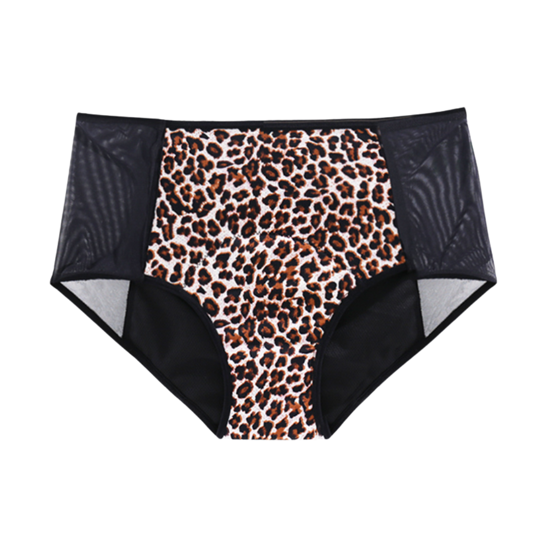 "Mutandine mestruali hipster Ane.tiam fantasia leopardo — stile e protezione ciclo"