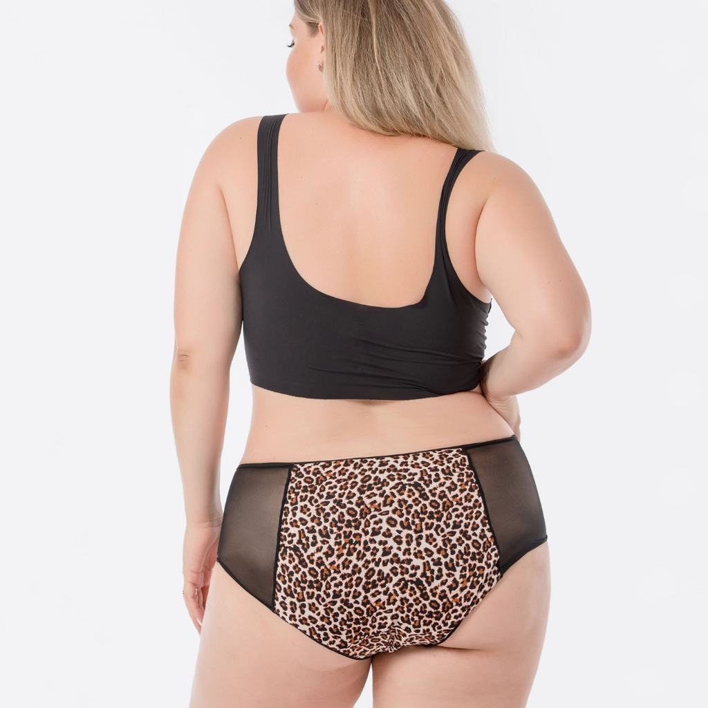 "Mutandine mestruali hipster Ane.tiam fantasia leopardo — stile e protezione ciclo"